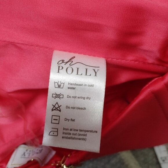 Oh Polly True Love Satin Corset Crop Top Size 2 - Picture 10 of 11